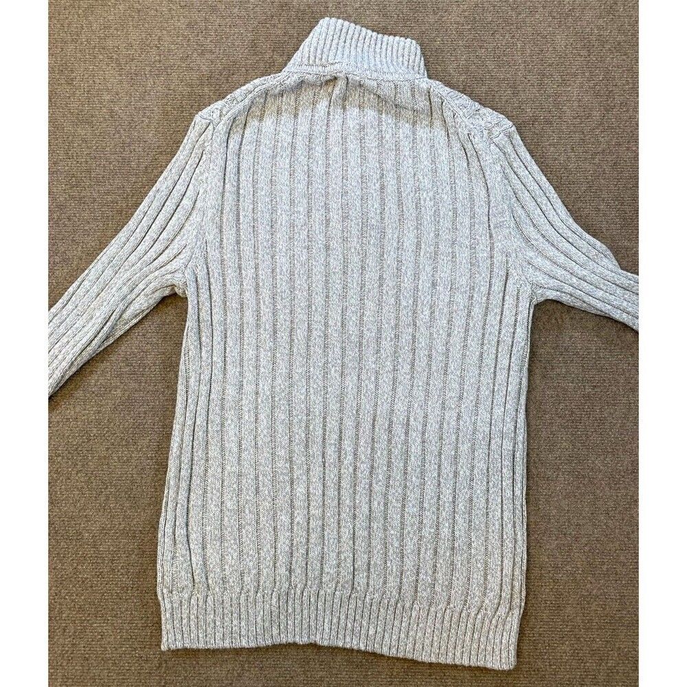 Tasso Elba Sweater Mens M Cable Chunky Henley Fisherman Long Sleeve Pullover - Picture 2 of 6